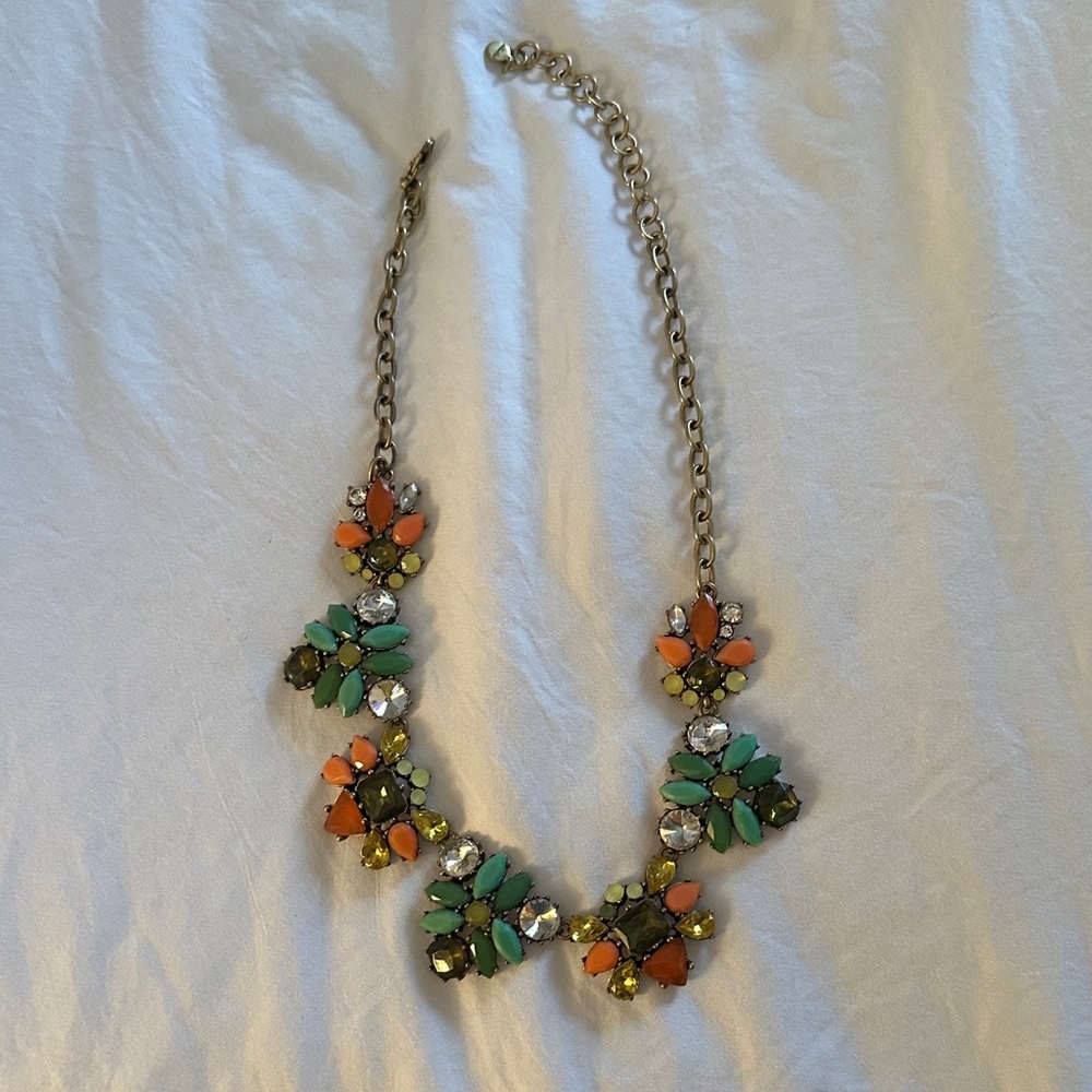 Stella & Dot Multicolor Floral Necklace